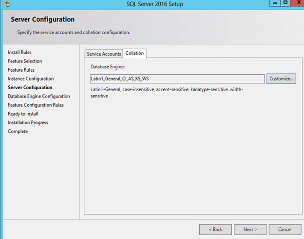 SQL Server 2016 - Server Configuration 2