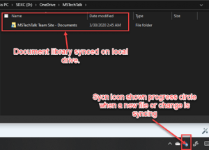 Library Settings One Drive Configuring OneDrive for the first time for a SharePoint Document ...