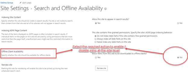 SharePoint Online: Enable / Disable Sync for all Sites