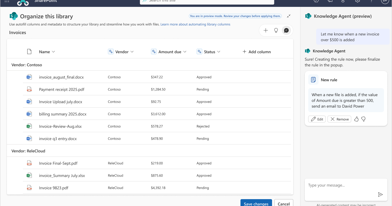 Metadata, Permissions, and Content Quality Matter for Knowledge Agents