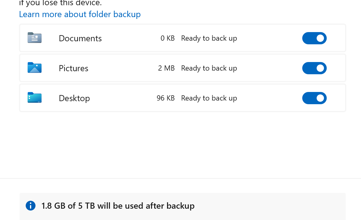 OneDrive Known Folder Move